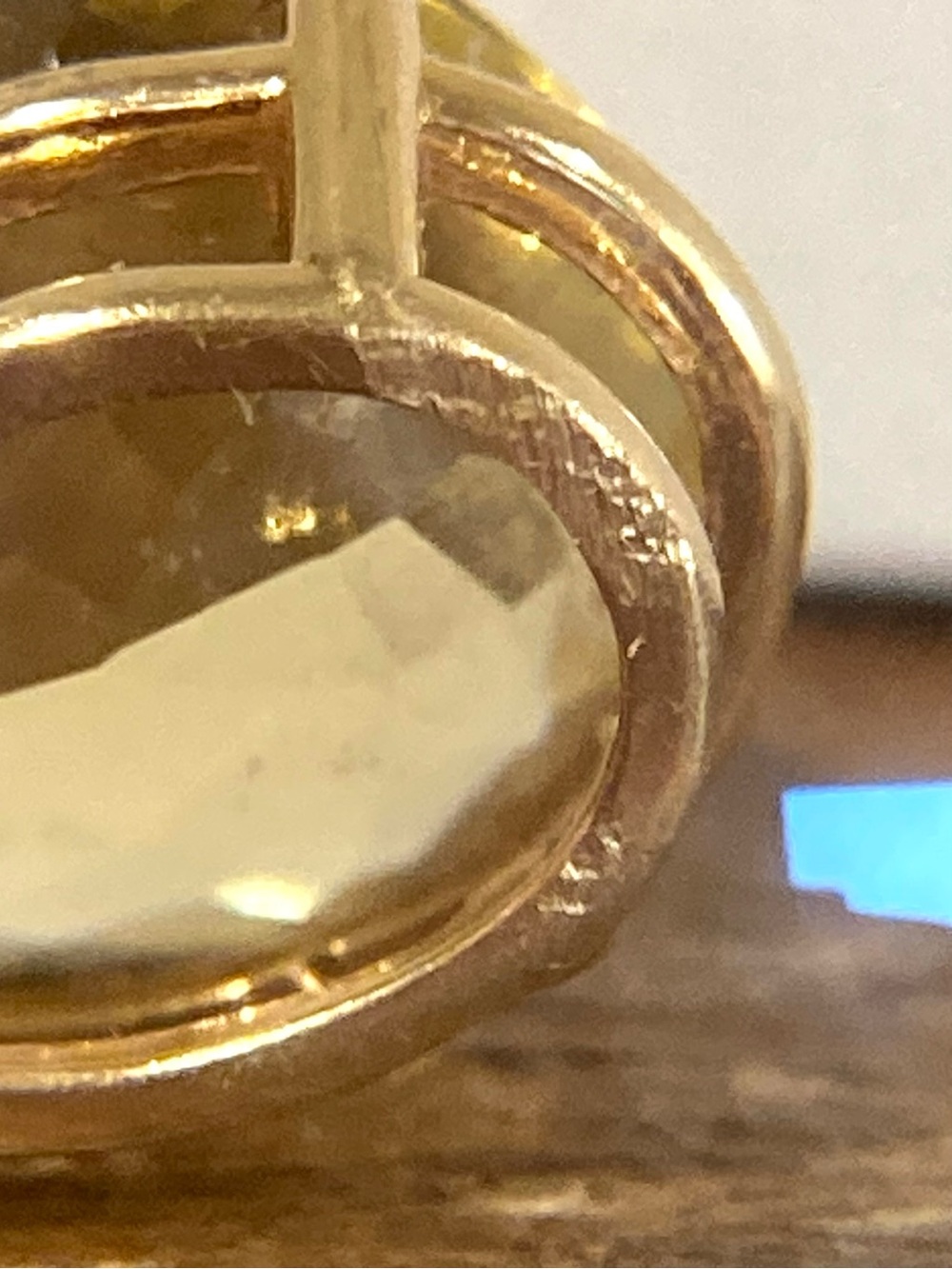 14K Gold Pendant with Yellow Pear-Cut Stone - Picture 17 of 17